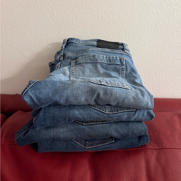 Stylish Blue Slim Straight Jeans - Picture 1 of 3